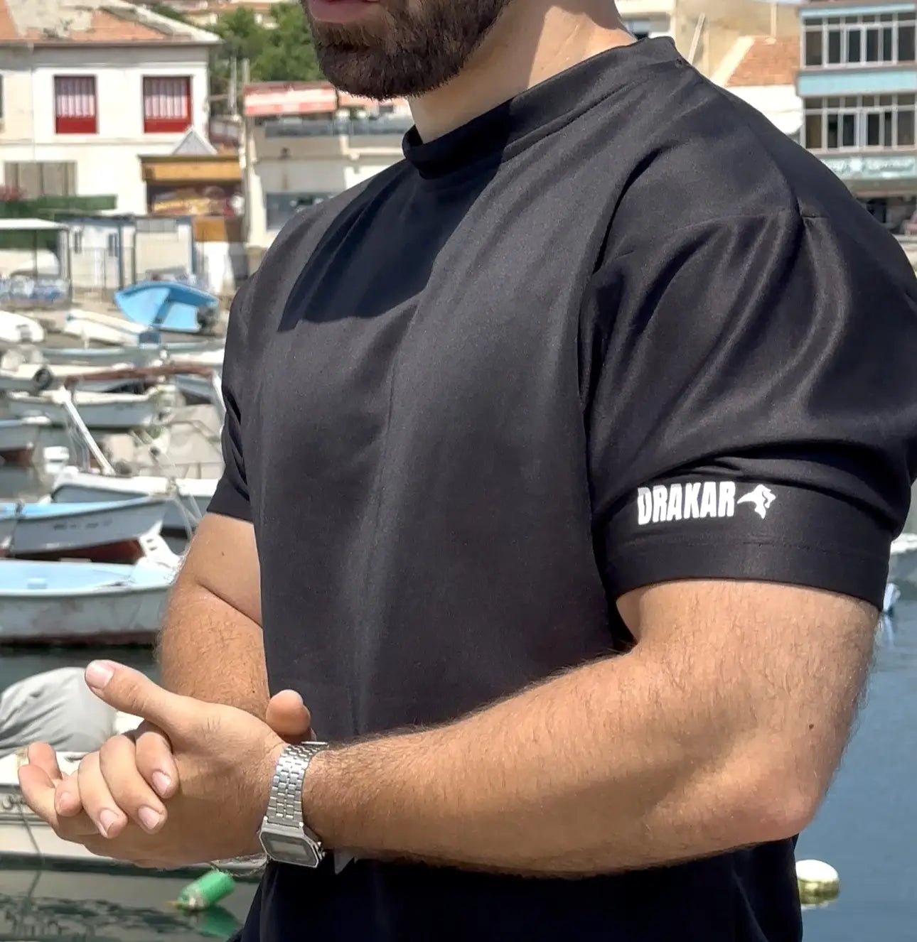 B&W Oversize T-Shirt Drakar